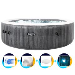 Intex opblaasbare Spa Greywood Deluxe 4 persoons