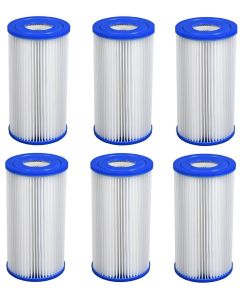 Filtercartridge A - set van 6 stuks | Voor Intex en Bestway filterpompen