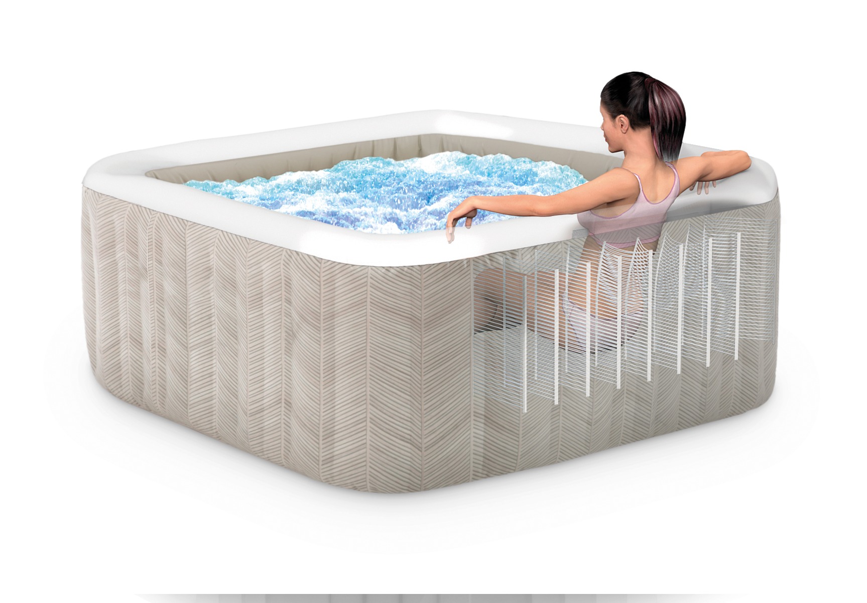 Intex chevron Deluxe opblaasbare spa